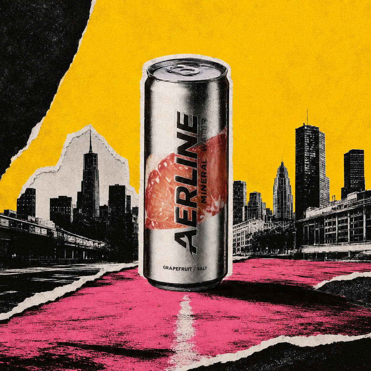 Graphic Aerline product campaign from the Doublecup portfolio