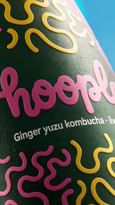 Colourful beverage campaign creative